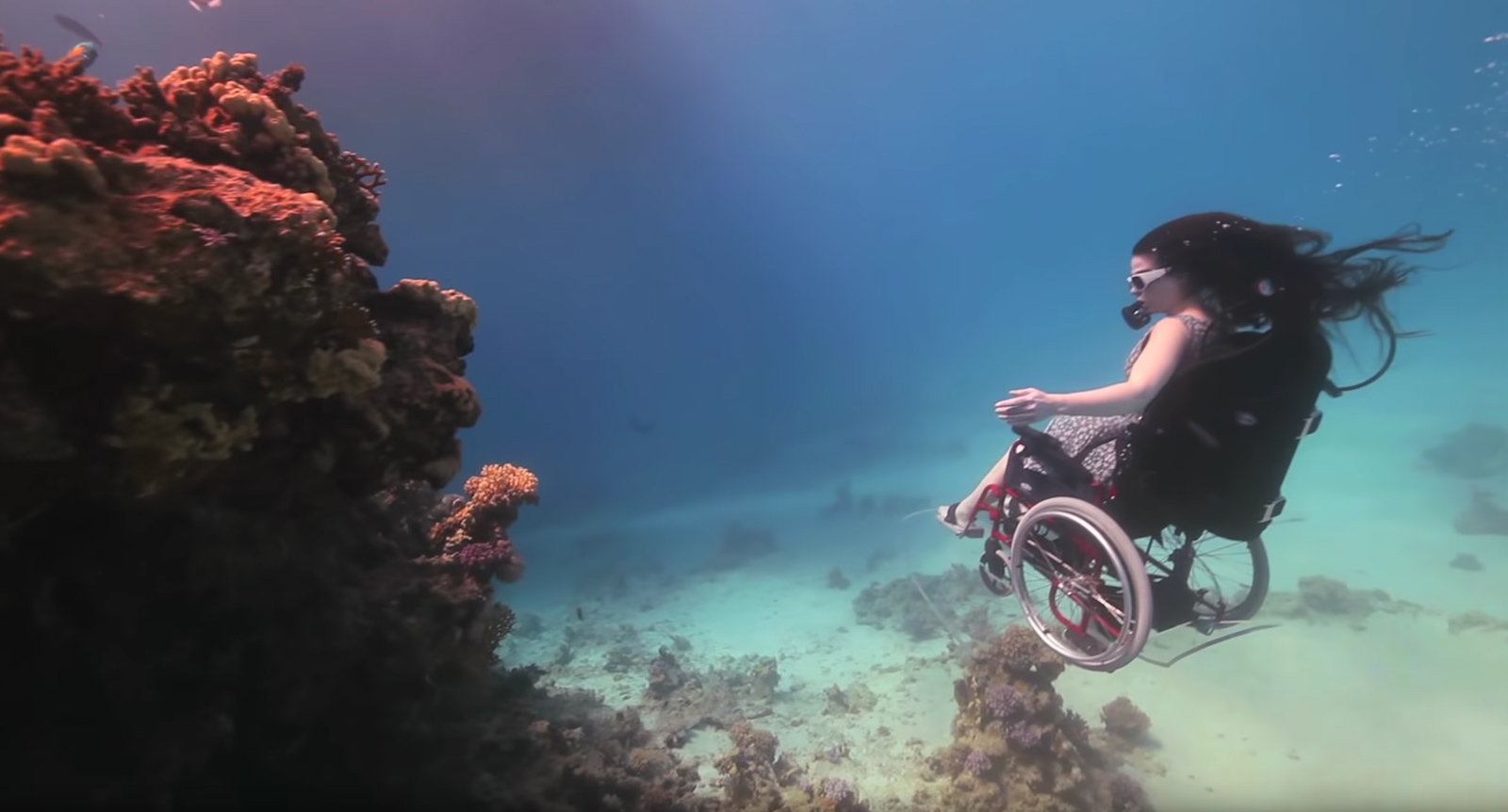 Sue Austin Unterwasser Rollstuhl