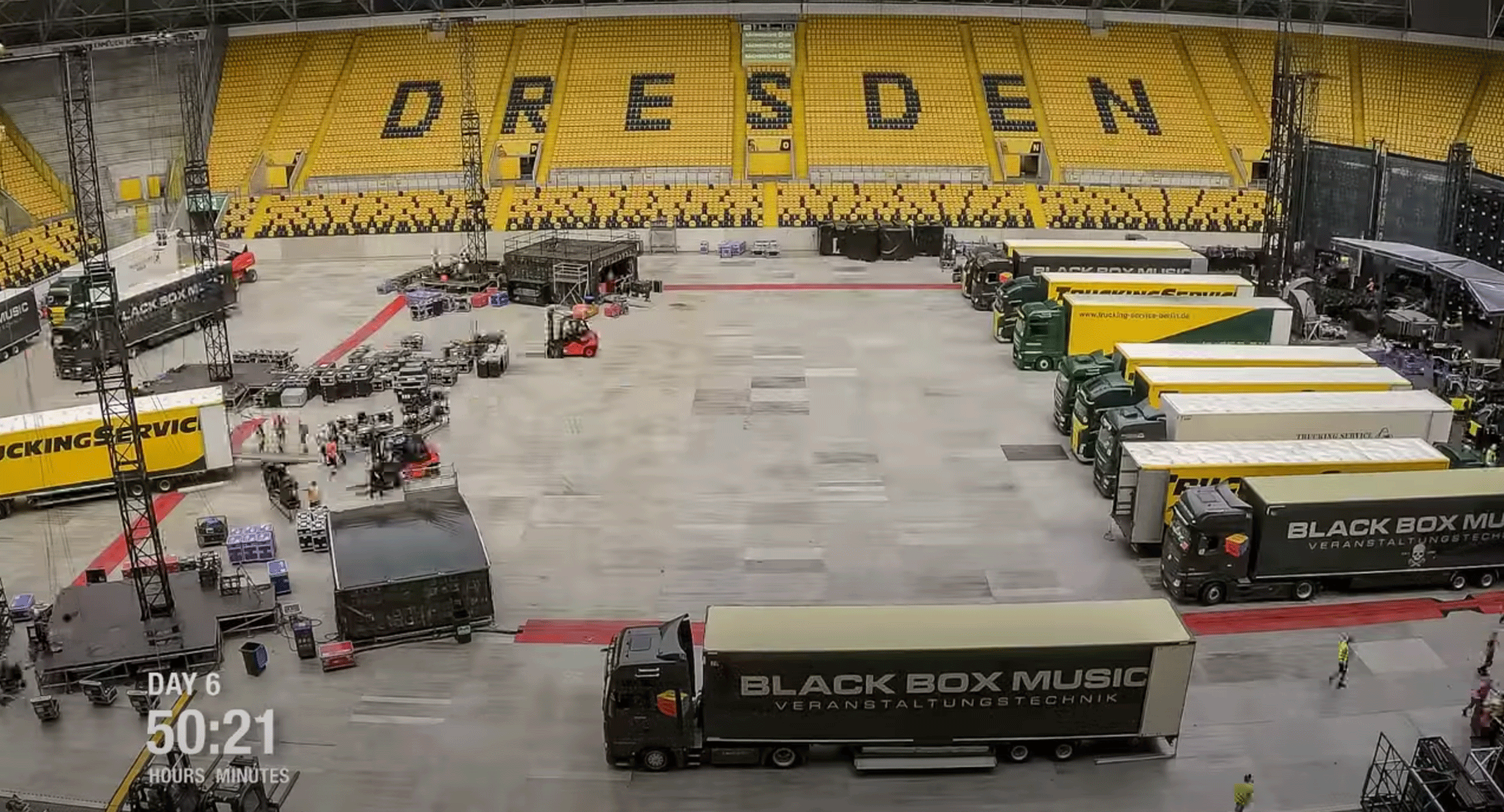 rammstein stage time lapse